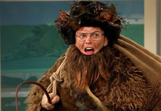 Belsnickel is a male character in legendary stories in southwestern Germany.  During the period 1 - 2 weeks before Christmas, Belsnickels often appear in front of houses and scare children, especially those who like to play around and do not listen to their parents.